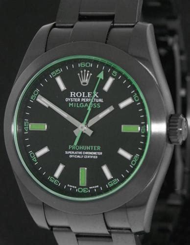 rolex milgauss pro-hunter full black|Rolex Milgauss 116400 price.